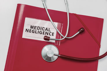 Medical folder with stethoscope